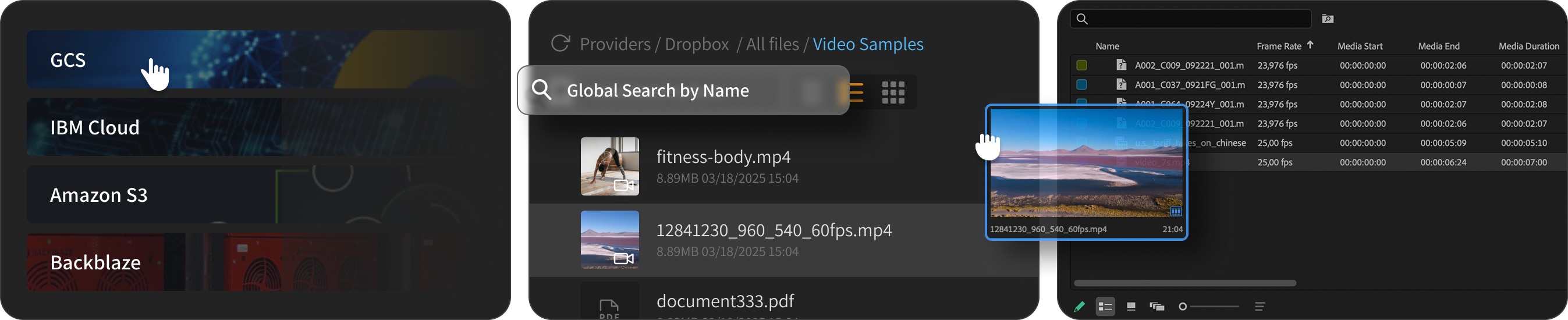 Cloud providers flow into editing workflow
